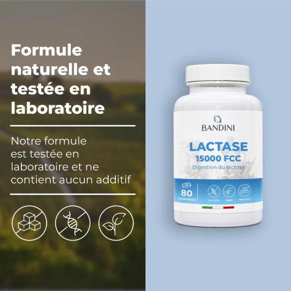 Lactase 15.000 FCC – 80 comprimés.PT03