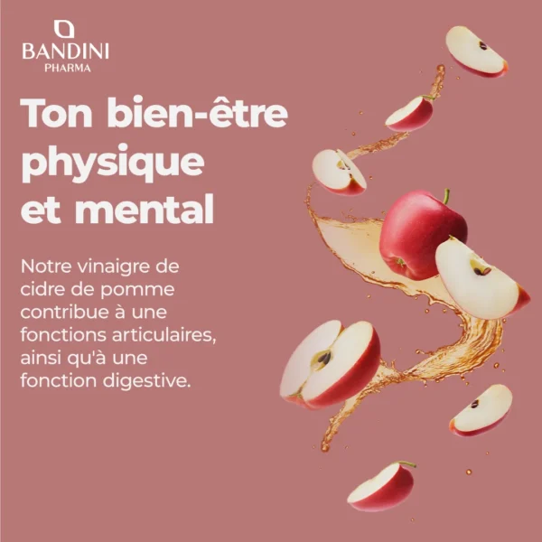 Complément à base de vinaigre de cidre de pomme