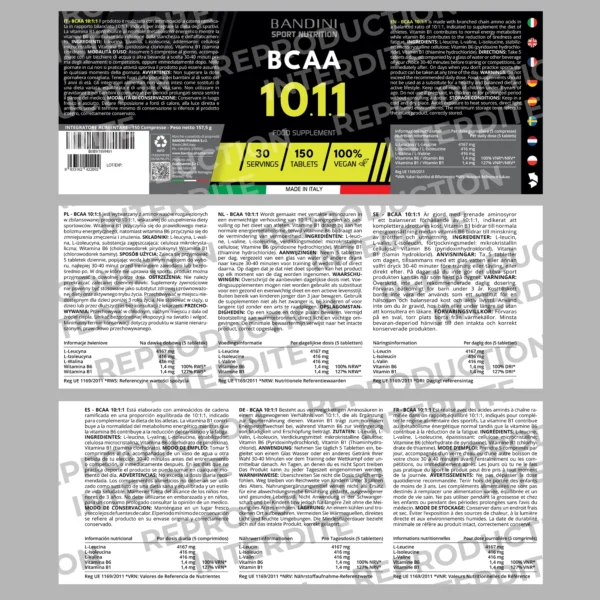 Complément alimentaire à base de BCAA 10 1 1