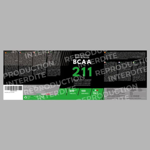 Complément alimentaire à base de BCAA 2 1 1