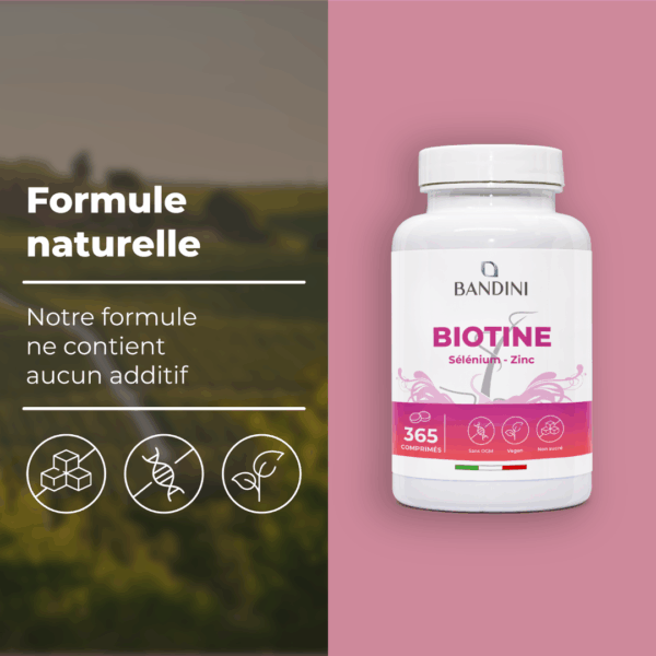 Complément alimentaire à base de biotine
