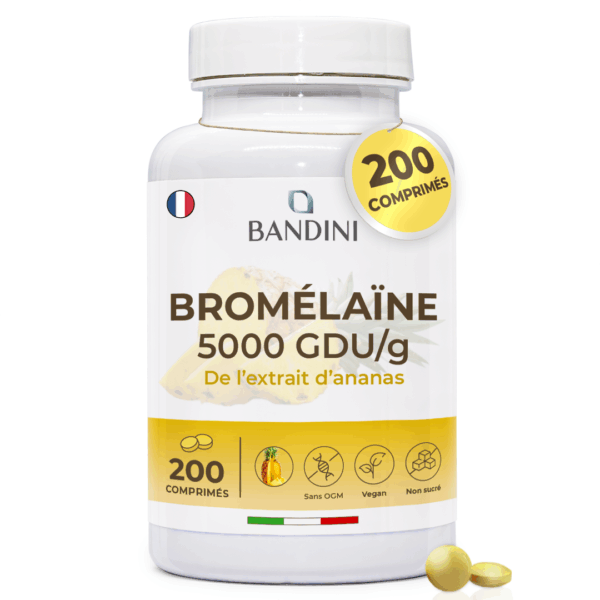 Complément alimentaire à base de bromélaïne 5000 GDU