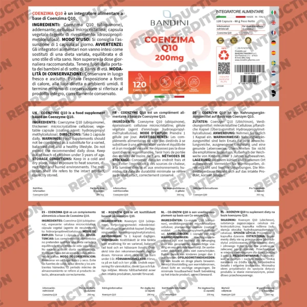 Complément alimentaire à base de coenzyme Q10
