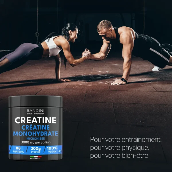 Complément alimentaire à base de créatine en poudre