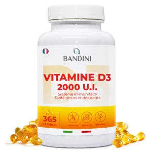 Complément alimentaire à base de vitamine D3 2000 UI