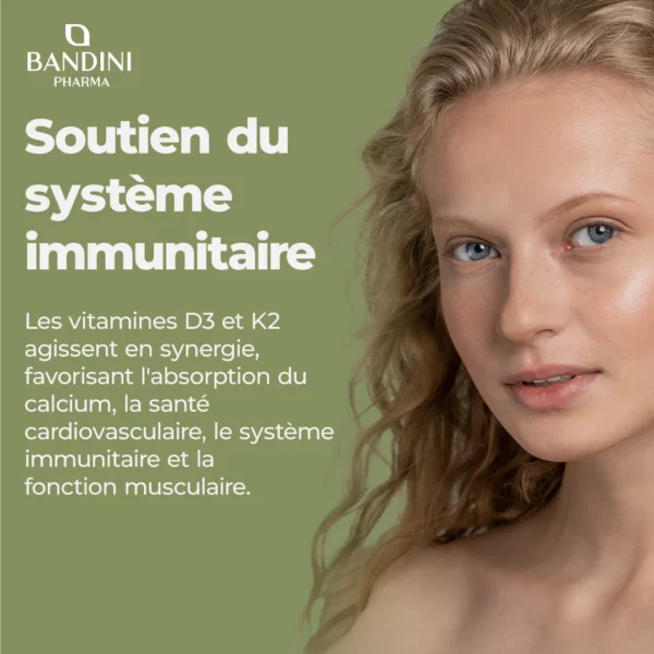 Complément alimentaire à base de D3+K2 en gouttes