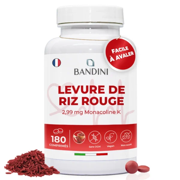 Levure de riz rouge 180 comprimés