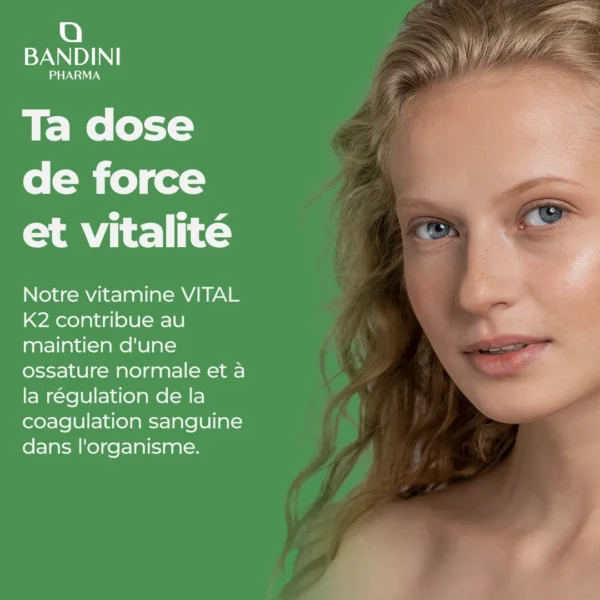 Complément alimentaire à base de vitamine K2 MK7