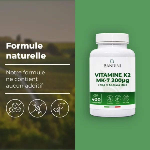 Complément alimentaire à base de vitamine K2 MK7