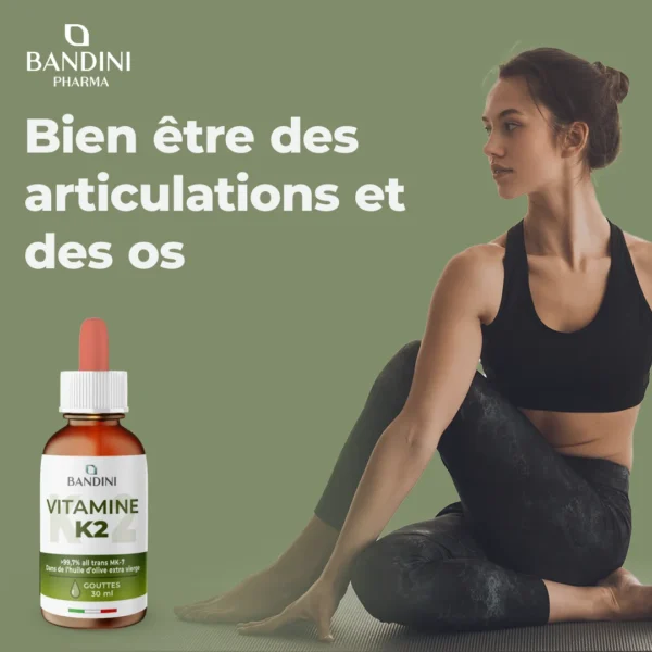 Complément alimentaire à base de K2 MK7 en gouttes