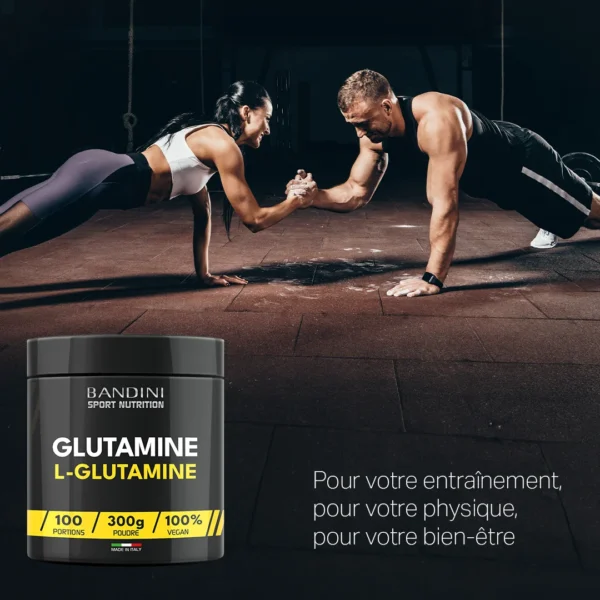 Complément alimentaire à base de glutamine en poudre