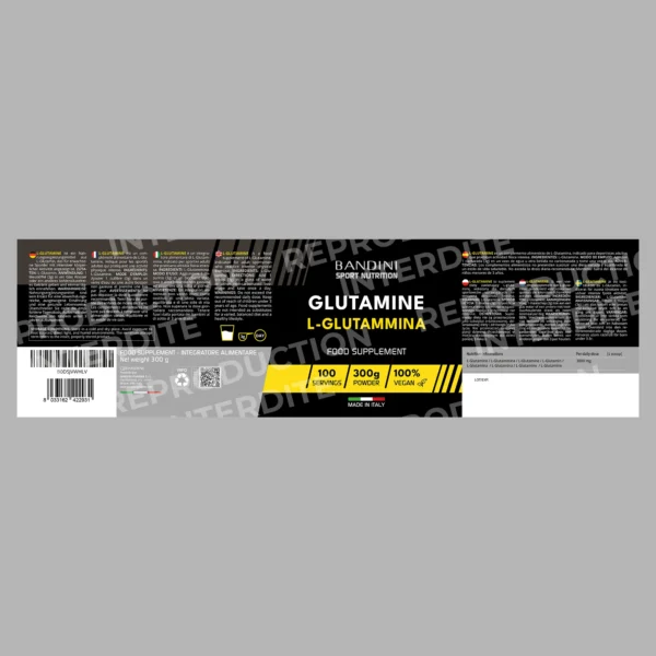 Complément alimentaire à base de glutamine en poudre