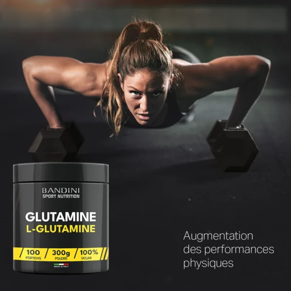 Complément alimentaire à base de glutamine en poudre