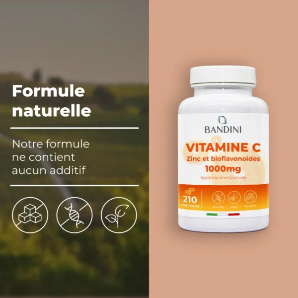 Complément alimentaire à base de vitamine C + zinc
