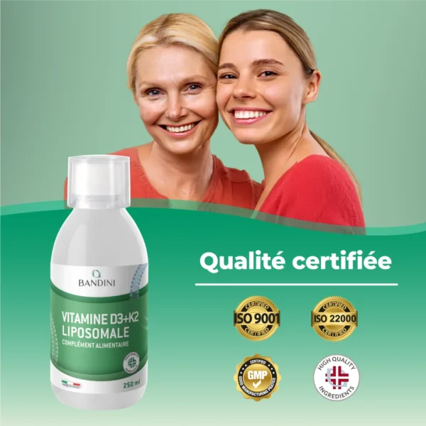 Complément alimentaire liposomé à base de vitamine D3+K2