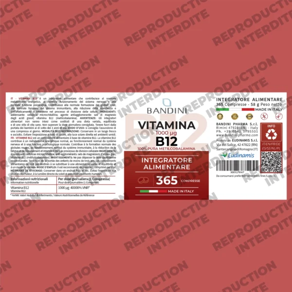 Complément alimentaire à base de vitamine B12