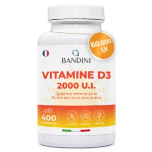 Complément alimentaire à base de vitamine D3 2000 UI