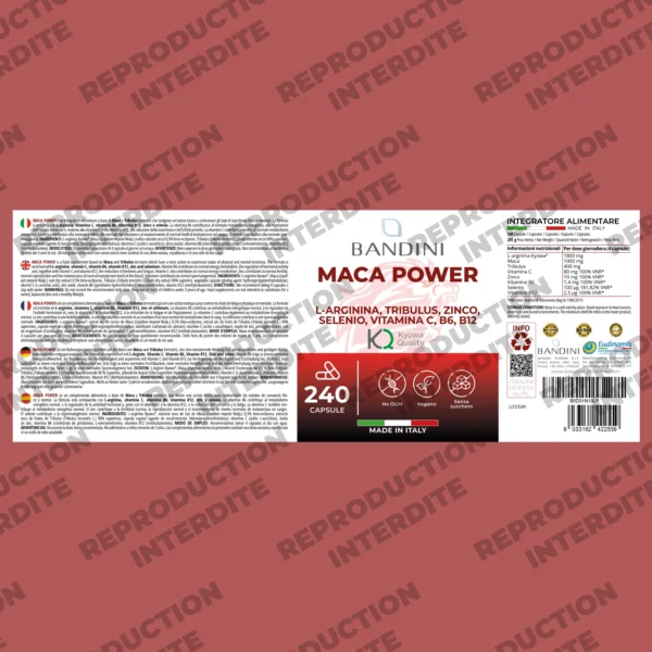 Complément alimentaire à base de Maca Power