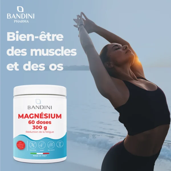 Complément alimentaire à base de magnésium en poudre