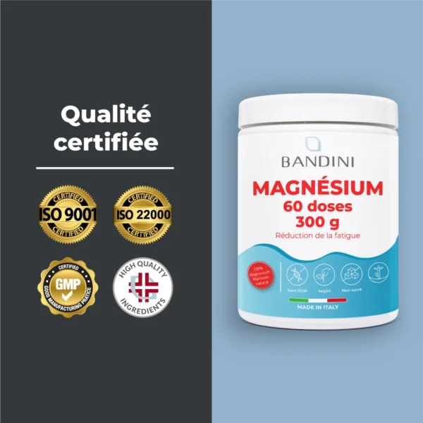Complément alimentaire à base de magnésium en poudre