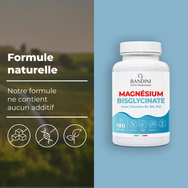 Complément alimentaire à base de bisglycinate de magnésium