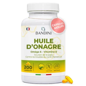 Complément alimentaire à base d’huile d’onagre