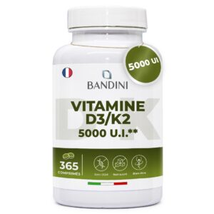 Vitamine D3 K2 5000 UI 365 comprimés