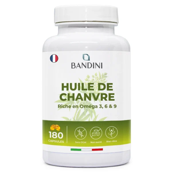 Huile de chanvre 180 capsules