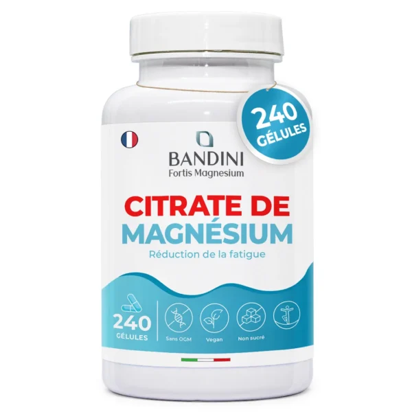 Citrate de Magnésium – 240 gélules