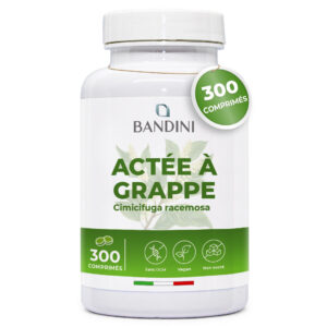 Actée à grappes 300 comprimés BANDINI main