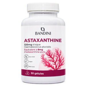 Astaxanthine 320mg 8 mg 30 gélules BANDINI main