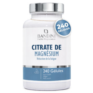 Citrate de Magnésium 240 gélules BANDINI main