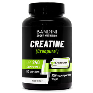 Creapure Créatine monohydrate 240 comprimés BANDINI main
