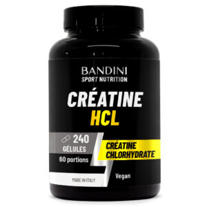 Créatine HCl 240 gélules BANDINI main