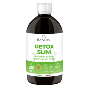 Detox Slim Liquide 500 ml Drainant et Dépuratif BANDINI main