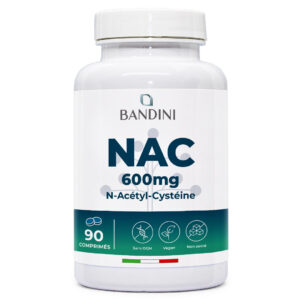 NAC N Acétyl Cystéine 600 mg 90 Comprimés BANDINI main