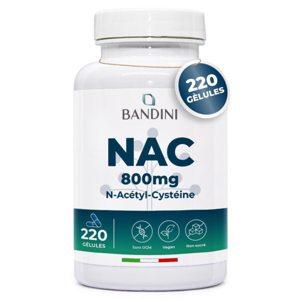 NAC N-Acetyl-Cysteine 800mg – 220 Gélules
