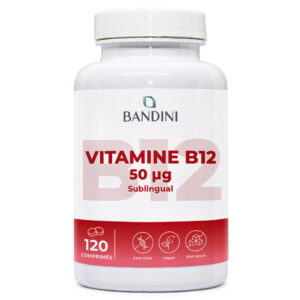 Vitamine B12 sublinguale 120 comprimés BANDINI main
