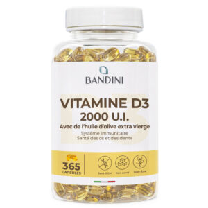 Vitamine D3 365 softgels BANDINI main