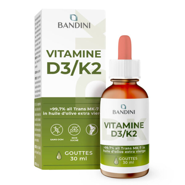 Vitamine D3+K2 gouttes – 30 ml