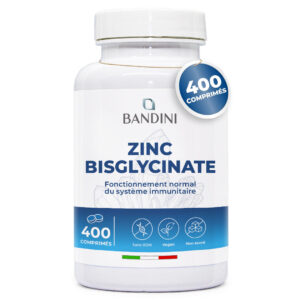 Zinc bisglycinate 400 comprimés BANDINI main