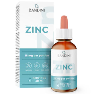 Zinc en gouttes 30 ml BANDINI main